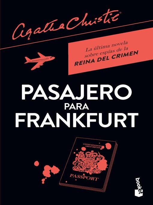 Cover image for Pasajero para Frankfurt